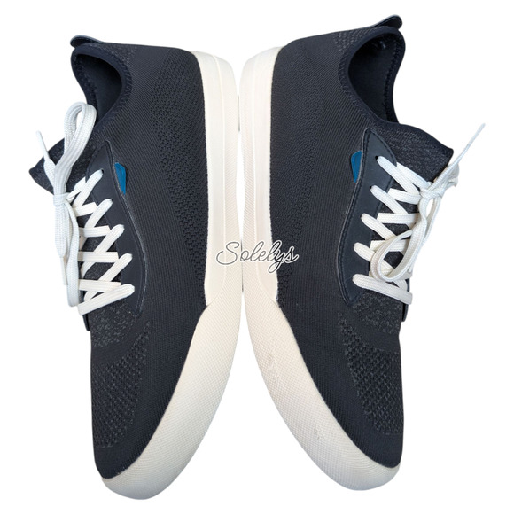 Vessi Weekend Mens 13 Asphalt Black Off White Waterproof Knit Dyma-Tex Sneaker - Picture 9 of 12